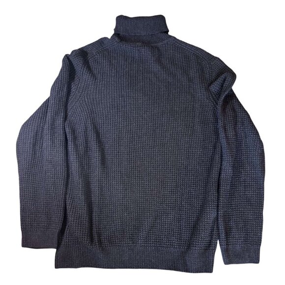 Jos A Bank Reserve Italian Yarn Blue Turtleneck Sweater XXL Cashmere Wool Blend - Picture 1 of 5